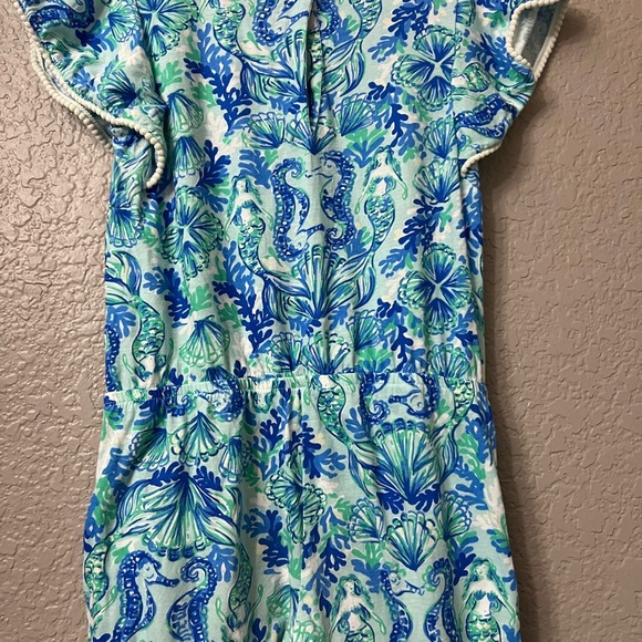 Lilly Pulitzer girls size L 8-10 jumpsuit mermaids - Picture 4 of 12